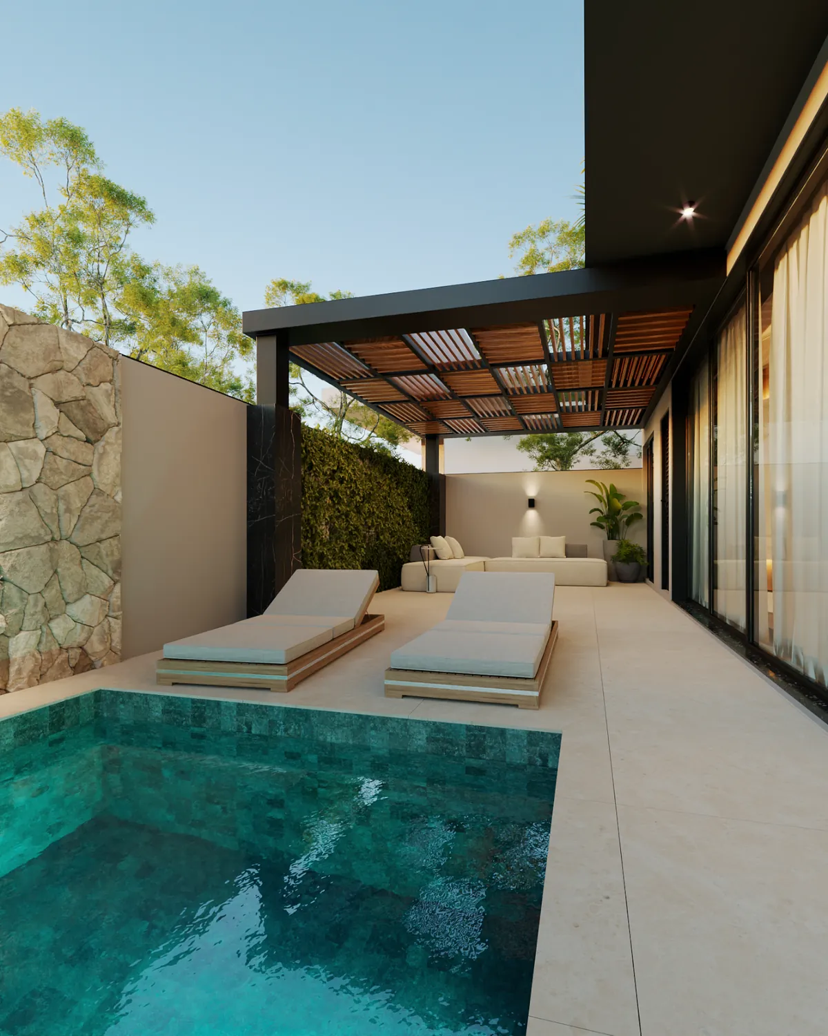 Piscina — projeto da Simões Arquitetura