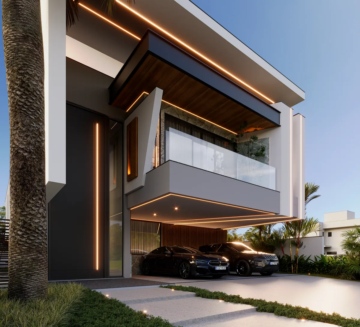 Detalhe do balanço — projeto da Simões Arquitetura