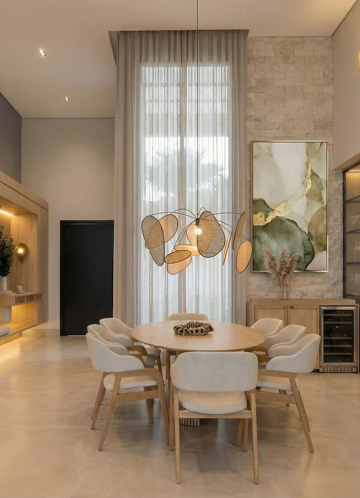 Sala de jantar — projeto da Simões Arquitetura