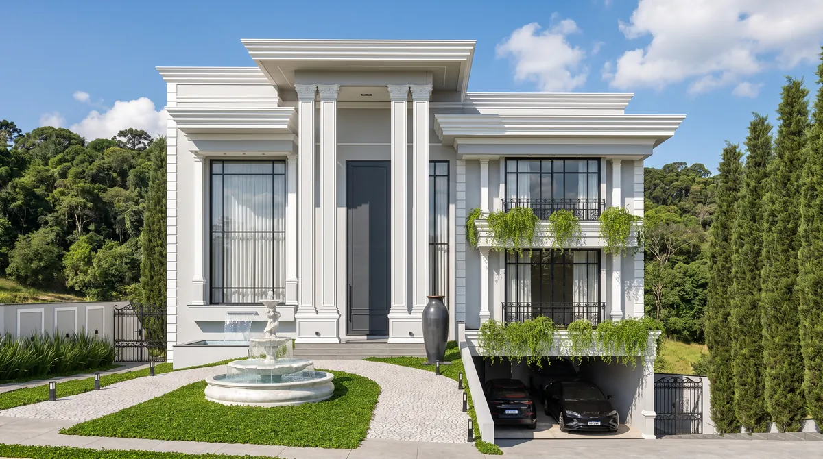 Fachada frontal — projeto da Simões Arquitetura